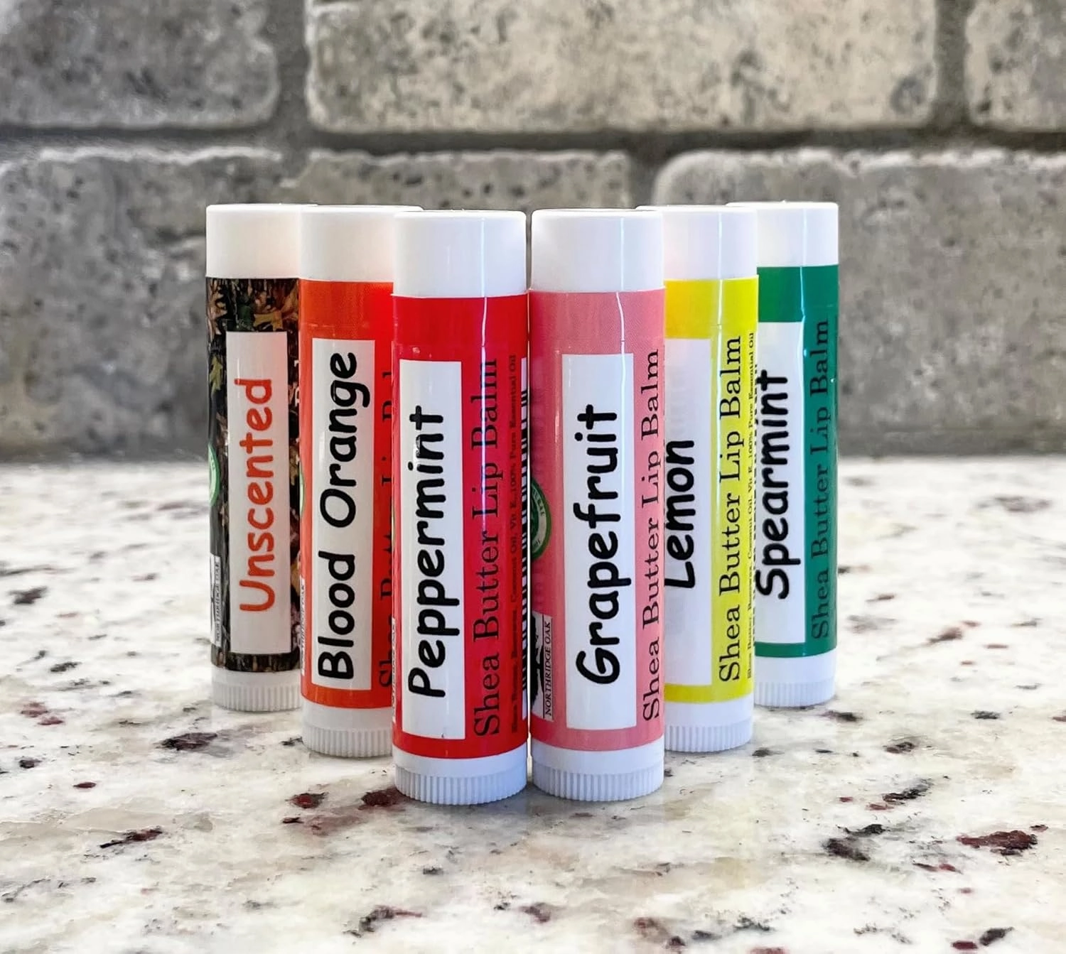 100% All Natural Lip Balm - Peppermint 5 Pack