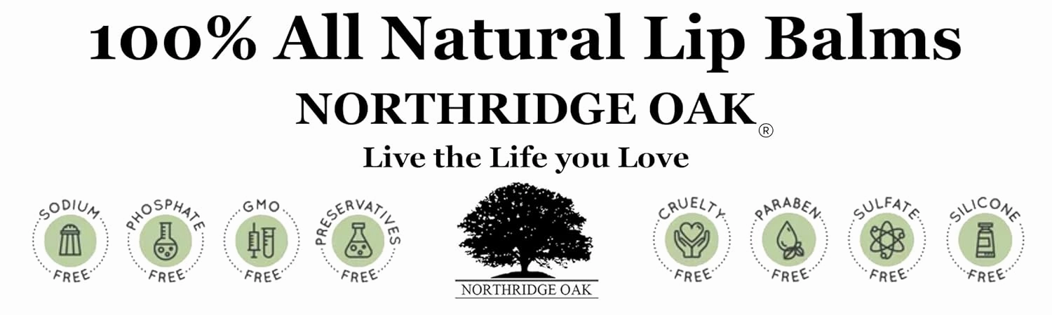 100% All Natural Lip Balm - Peppermint 5 Pack