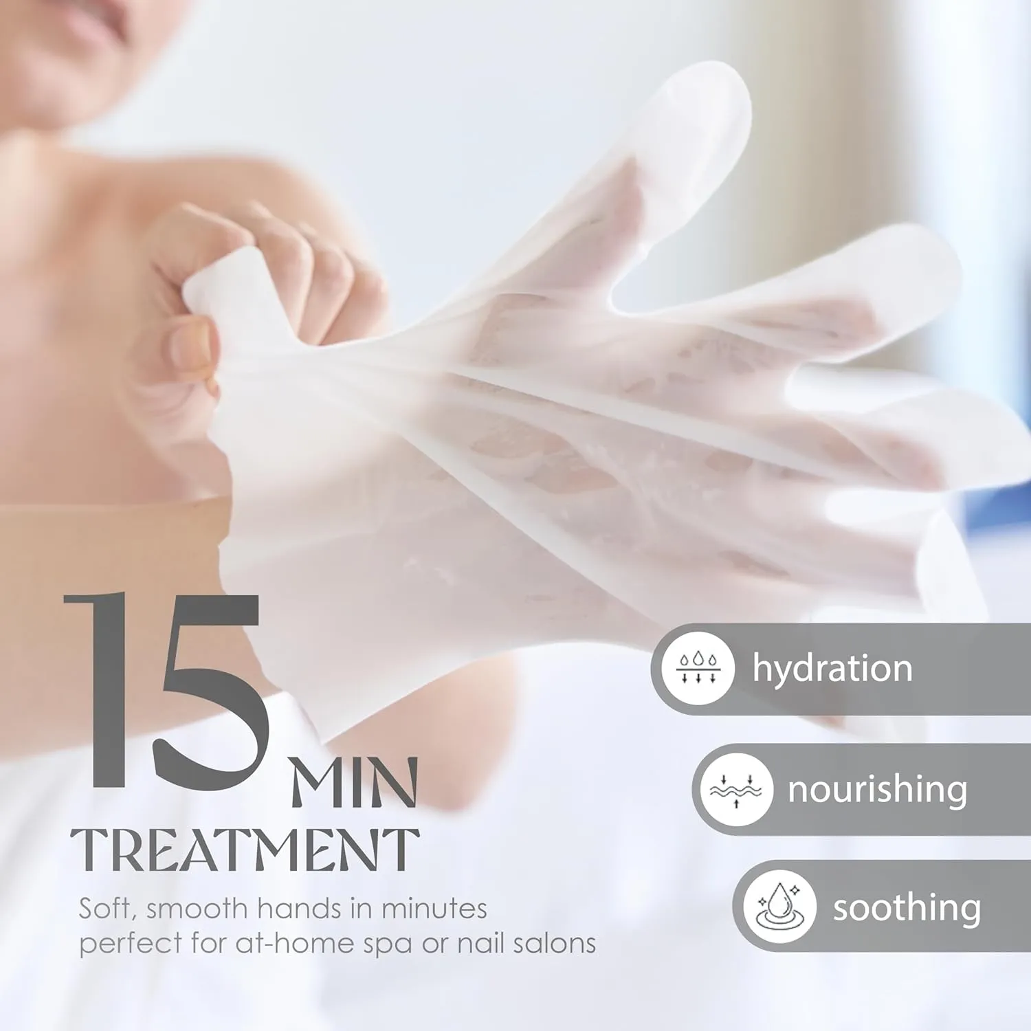 12 Pairs Original Derma Beauty Hand Mask Bulk Moisturizing Hand Gloves for Dry Hands Nail Care Essential (Shea Butter   Avocado)