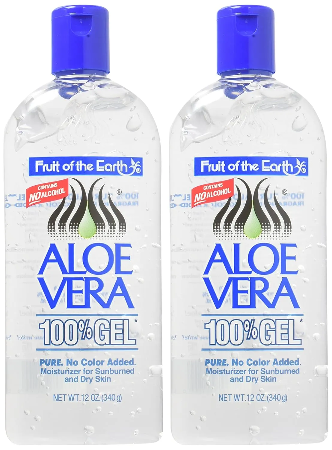 (2 Pack) - Fruit Of the Earth - Aloe Vera Gel | 12 ounce | 2 PACK BUNDLE