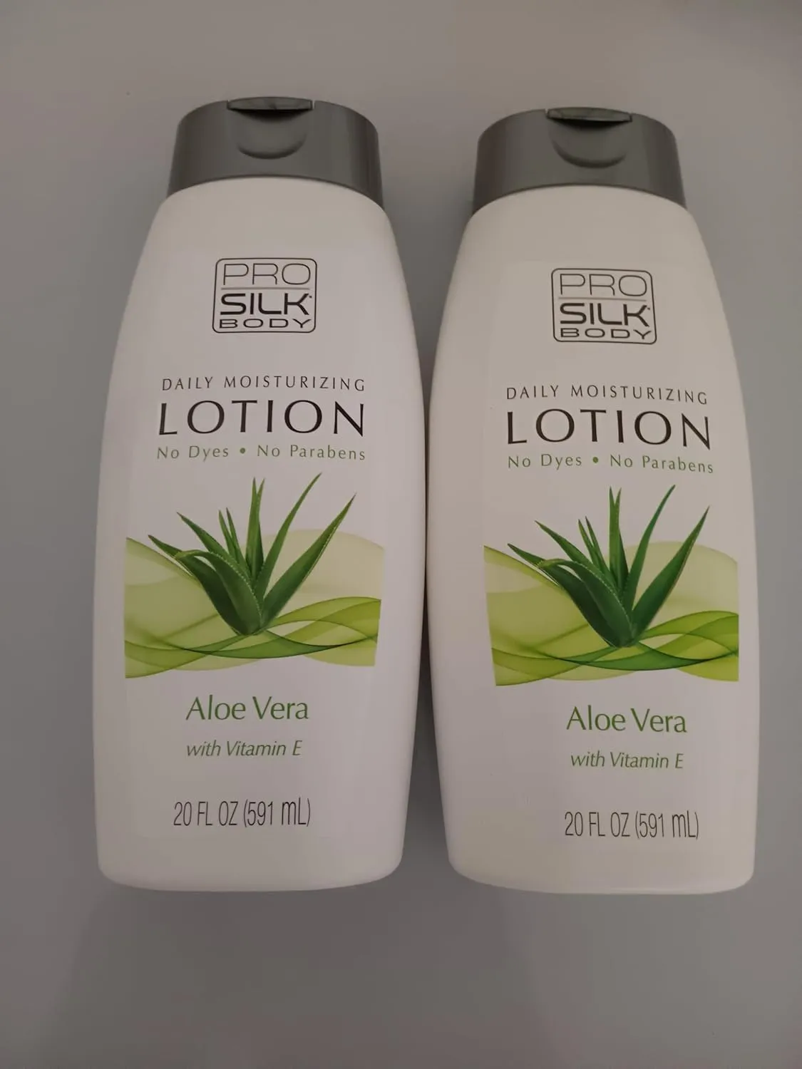 2 PACK Of Pro Silk Body Daily Moisturizing Lotion Aloe Vera 20 Fl Oz
