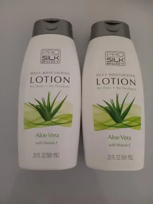 2 PACK Of Pro Silk Body Daily Moisturizing Lotion Aloe Vera 20 Fl Oz