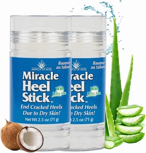 2-Pack Miracle Heel Stick with Pure UltraAloe Aloe Vera Gel | 2.5 ounce stick