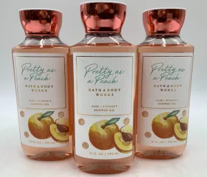 3 Pretty As A Peach Aloe Vitamin E Shower Gel bath body 10 fl oz