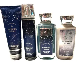 4 Bath SAPPHIRE MOON Mist Body Cream Lotion Shower Gel Full Set