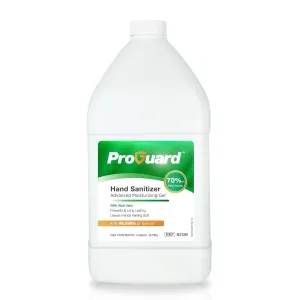 82128-A ProGuard Hand Sanitizer Gel, 70% Ethyl Alcohol with Aloe Vera, Kills 99.999% of Germs, 1 Gallon