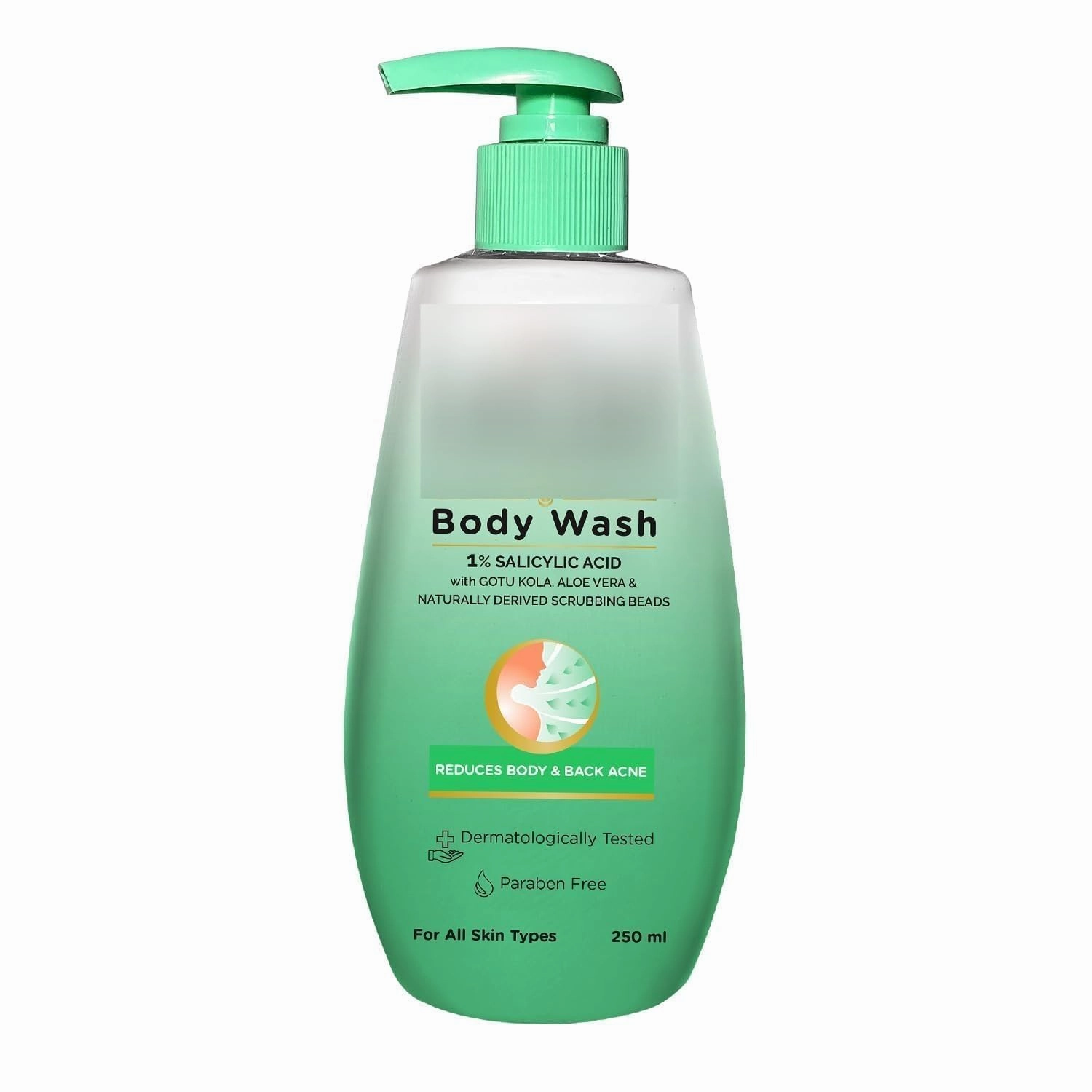 -La.ct'o Cal.amin'e body Wash | 250ml | For Body Acne, Back Acne, Rough & Bumpy Skin |Cica, Aloe Vera, Turmeric & Natural Scrub Beads | Paraben Free | Body Wash Shower Gel For Men & Women