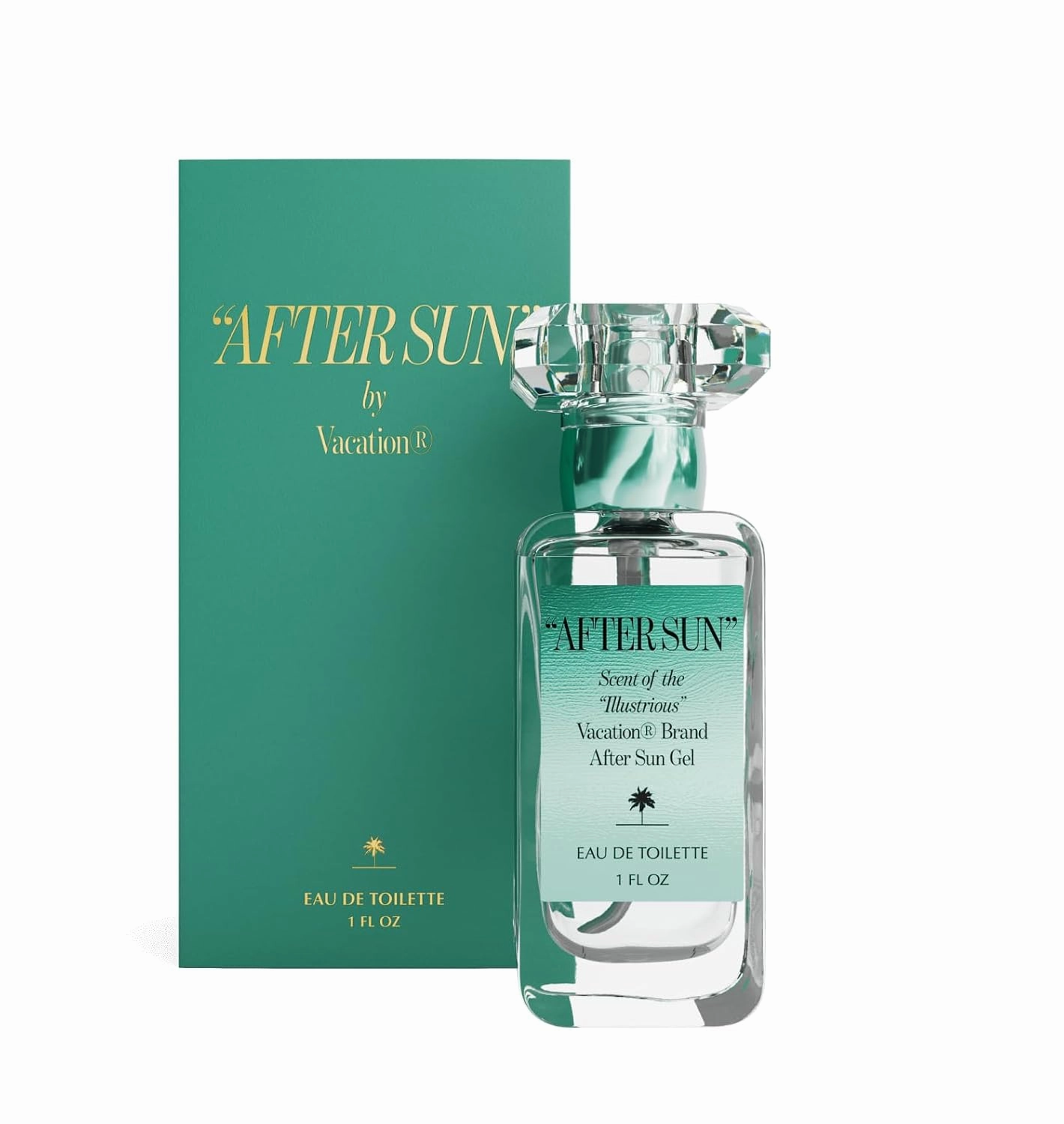 "AFTER SUN" Eau de Toilette by Vacation Sunscreen, Blends Notes of Classic Aloe Vera Gels, Fresh Tropical Perfume for Women & Men, Scent of Summer Nights, Travel Size, 1 Fl. Oz.