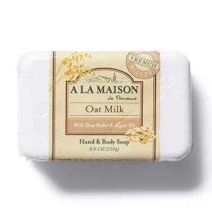 A LA MAISON Solid Bar Soap, Oat Milk, 8.8 Ounce (54)
