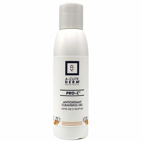 A-Cute Derm Pro-C Antioxidant Cleansing Gel Refreshing Hydrating Green Tea Extract and Vitamin C Helps in Calming Skin All Skin Types (4oz)