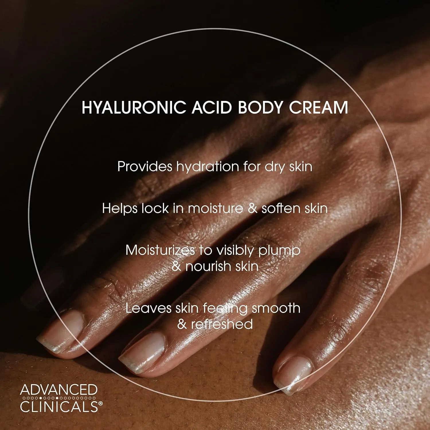 Advanced Clinicals Hyaluronic Acid Moisturizer Body Cream   Hyaluronic Acid Serum 2PC Skin Care Set | Face Serum & Body Lotion Help Diminish Appearance Of Wrinkles, Fine Lines, & Dry Skin, 2PC Bundle