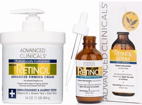 Advanced Clinicals Retinol Anti-Aging Face Serum   Retinol Advanced Firming Cream Set
