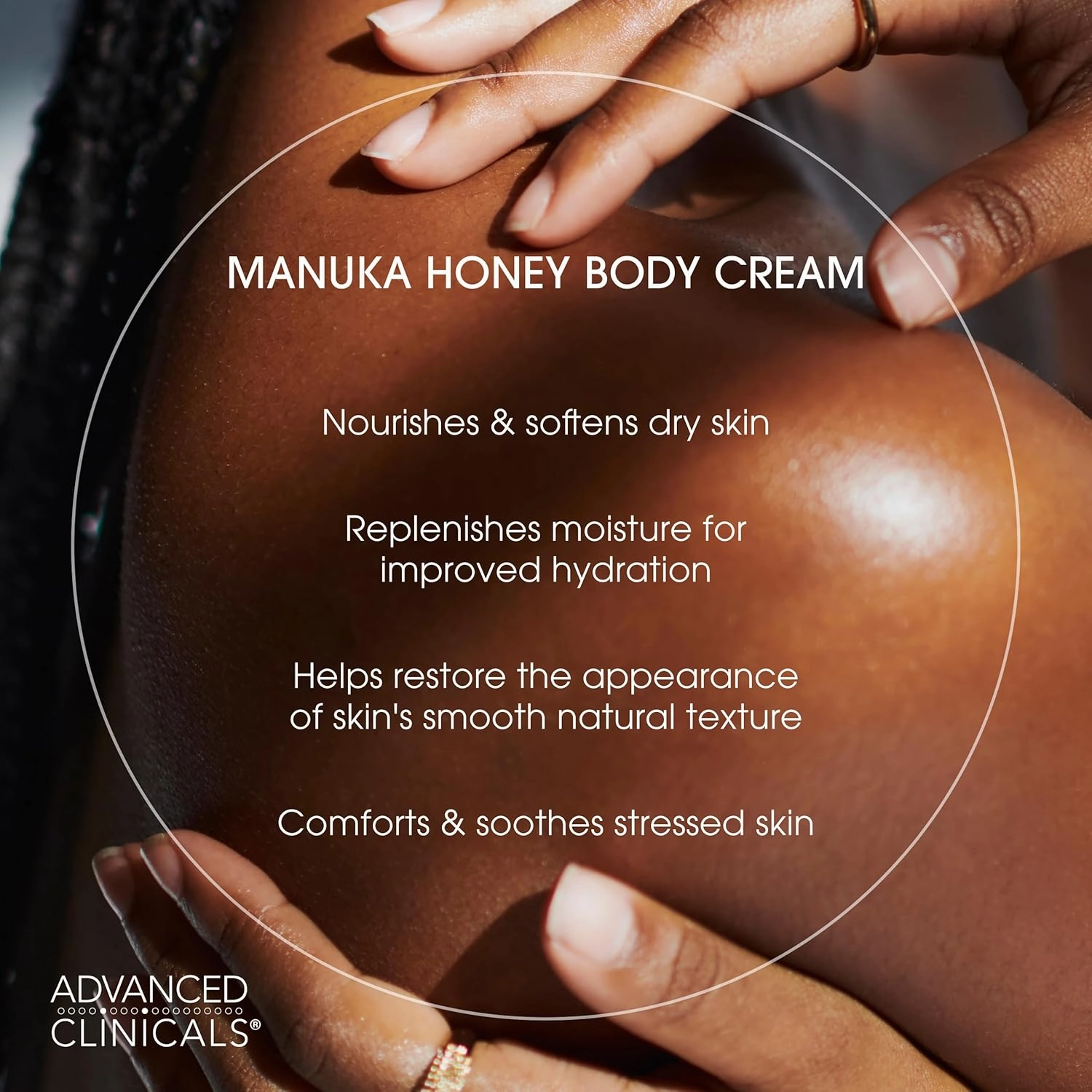 Advanced Clinicals Vitamin C Brightening Cream   Manuka Honey Body Lotion & Face Moisturizer 2pc Skincare Set For Women & Men | Body Butter Creams Help Reduce Appearance Of Dark Spots & Dry Skin, 2pc