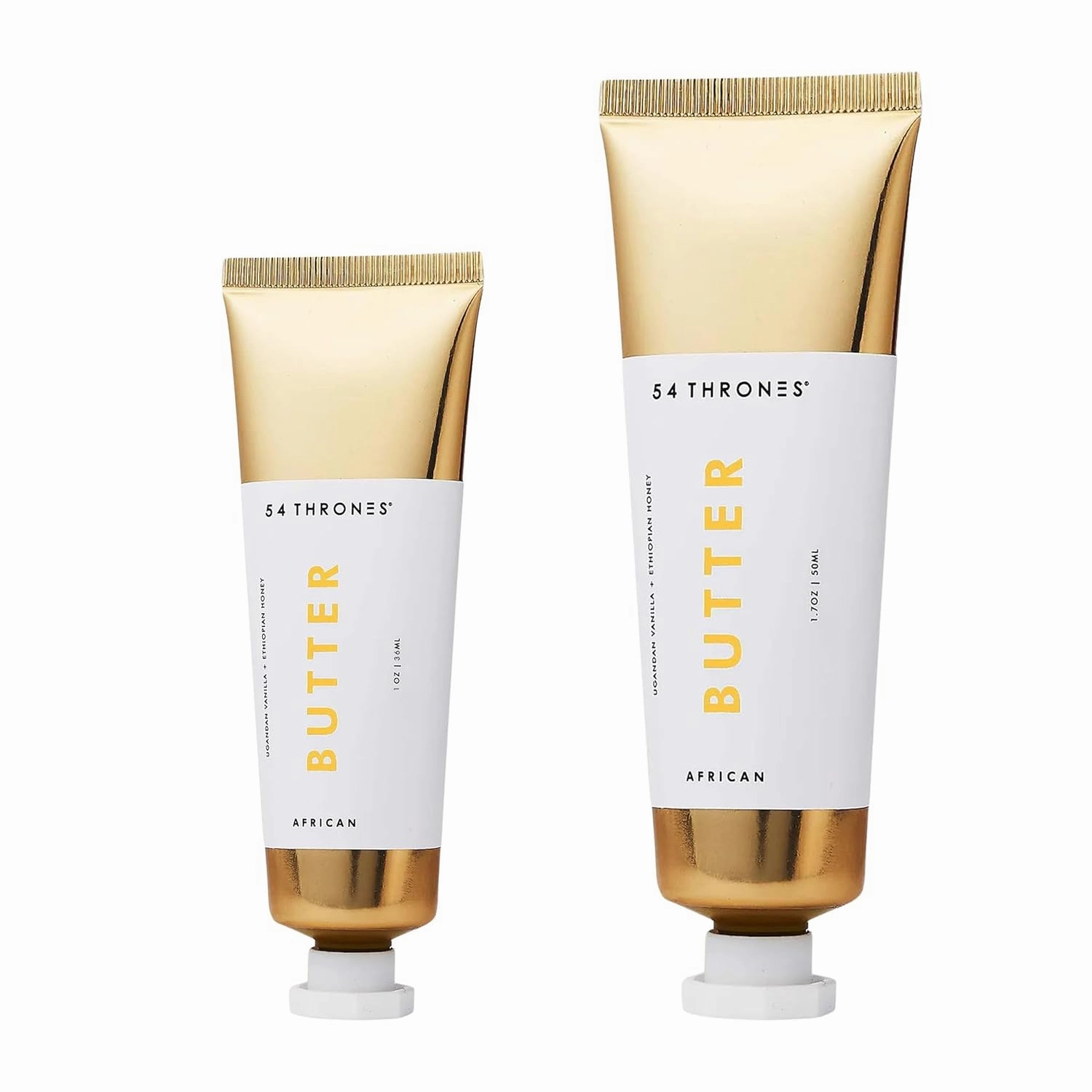 African Beauty Duo (1.7 oz   1 oz Mini), Shea Butter, Intensive Dry Skin Support, Moisturizing Body Butter for Women, Moisturizing Body Balm and Cream, Ugandan Vanilla   Ethiopian Honey