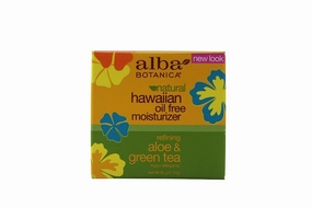Alba Botanica Aloe & Green tea, Oil-Free Moisturizer, 3 Ounce (Pack of 6)