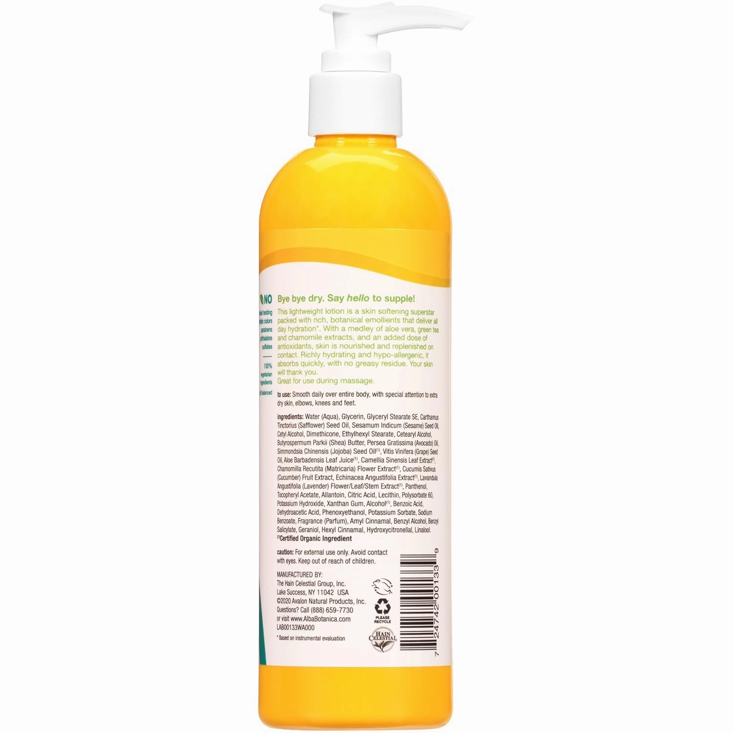 Alba Botanica Very Emollient Body Lotion, Original, 12 Oz