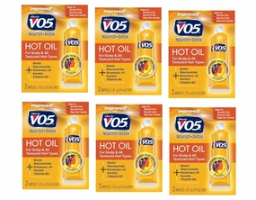 Alberto VO5 Moisturizing Hot Oil Treatment, 0.5 Ounce, 2-Count Tubes (Pack of 6)