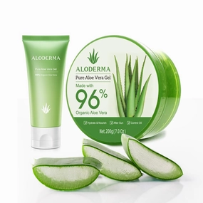 All Purpose Aloe Vera Gels Set - 3 Pack - 200g Aloe Vera Gel & 45g Aloe Vera Gel Travel Size x 2 pcs