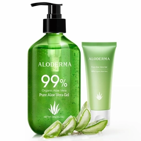 All Purpose Aloe Vera Gels Set - 3 Pack - 300g Aloe Vera Gel x2pcs & 45g Aloe Vera Gel