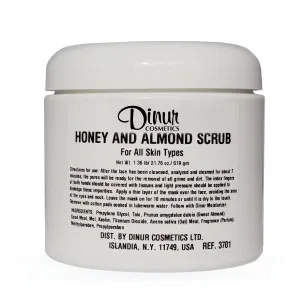 Almond Honey Facial Scrub Exfoliator for All Skin Types Natural Exfoliation with Almond Meal for Smooth, Radiant and Healthy Skin