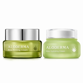 Aloderma Aloe Cream Set, 2 pieces - Hydrating Cream, Firming Cream