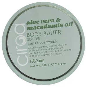 Aloe Vera & Macadamia Oil Body Butter, Ultra-Hydrating, 15.8 oz, Australian Made (Pack of 1)