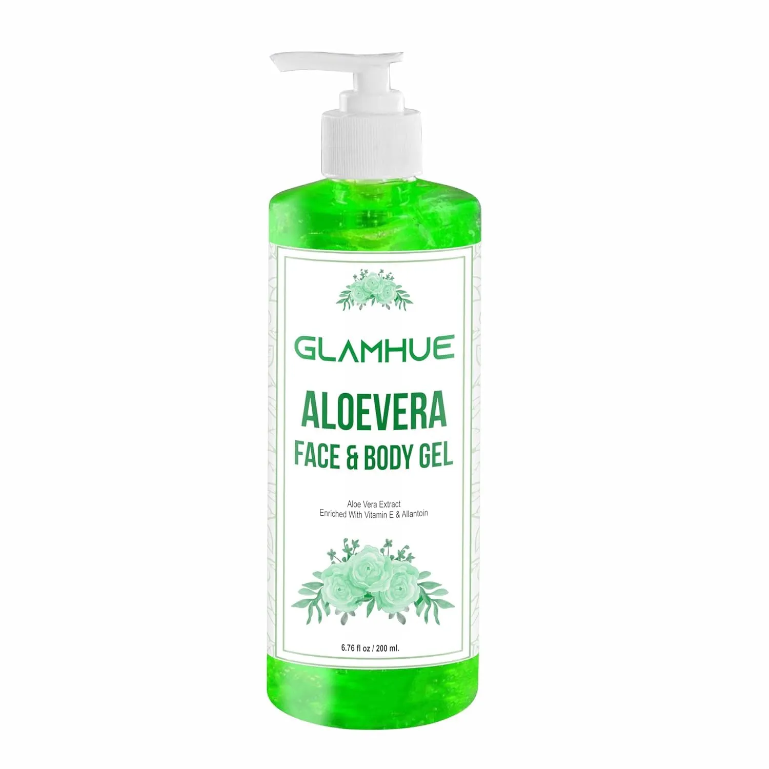 Aloe Vera Face and Body Gel with Vitamin E and Allantoin, 200ml