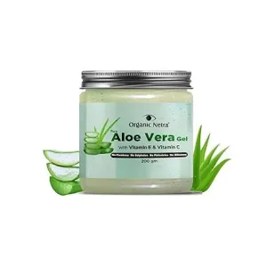 Aloe Vera Gel with Vitamin C & E for Skin, Face and Hair | Helps to Repair and Smoothens Hair | Relax and Renew Your Skin and Scalp | Paraben Free & Sulphate Free - 7.05 Oz