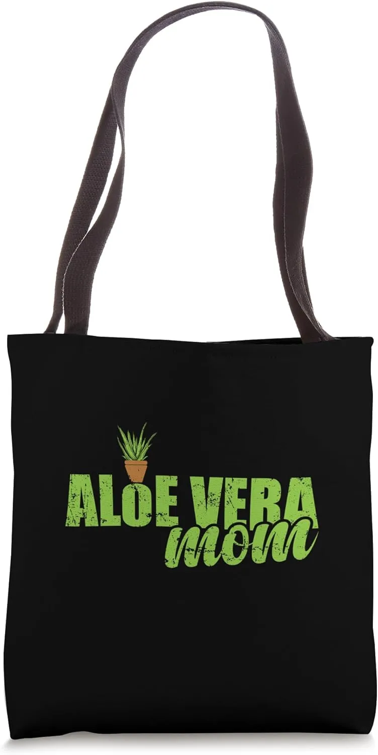 Aloe Vera Mom medicinal Plant Medicine Cosmetics Tote Bag