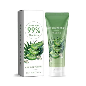 Aloe Vera Skin Care Gel,Moisturizing Facial Gel for Acne-Prone Skin and After-Sun Soothing