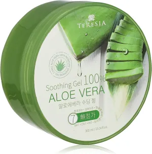 Aloe Vera Soothing Gel 300ml (2 Pack) | Made with 100 Percent Pure Aloe Vera - Organic Aloe Vera Gel Moisturizer for Face, Skin, Hair & Sunburn Relief