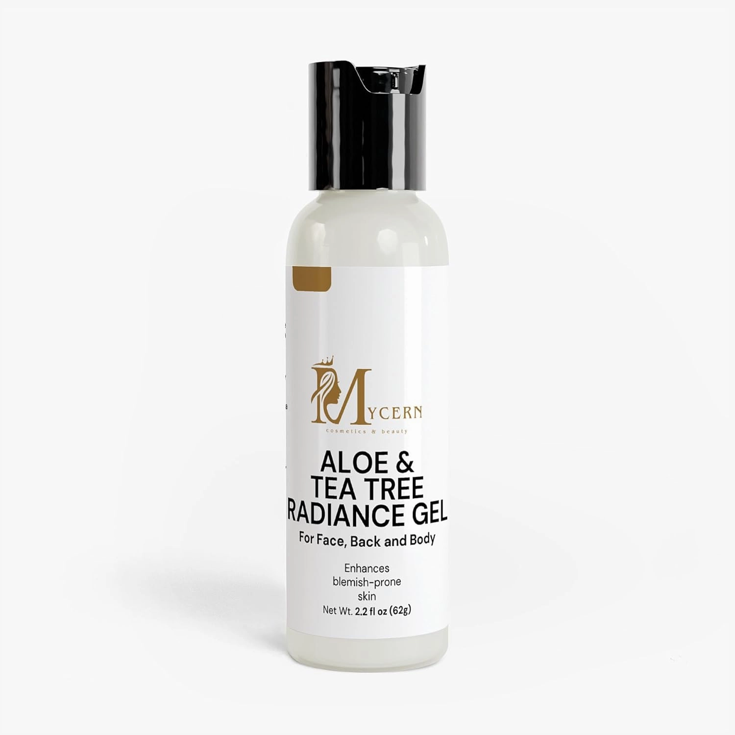 Aloe & Tea Tree Radiance Gel for Redness and Blemish Appearance, with Aloe Vera, Black Willow Bark, Cucumber Extract, Sweet Almond & Tea Tree Oil, 2.2 fl oz – Made in USA
