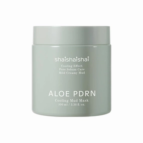 ALOE PDRN Cooling Mud Mask, Vegan Collagen Mud Cream, Instant Cooling, Pore Sebum Care, Ice-Glow Skin, Korean Skin Care, 3.38 Fl Oz
