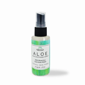 Aloe Skin Soothing Spray for Face and Body – Bioactive Calendula Water – Hydrating Formula for All Skin Types – 2 Ounce