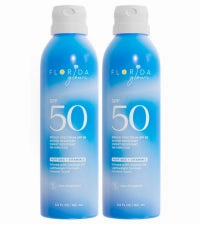 Aloe Vera After Sun Gel by Florida Glow - Pack of 2 Organic Aloe Vera Gel for Sunburn Relief - 98% Pure Aloe Vera Moisturizer for Face, Skin - Enriched with Vitamin B5 Non-Sticky Xanthan Free