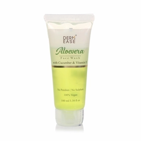 Aloe Vera Face Wash, Cucumber and Vitamin E, Oil Control Gel Cleanser, 100ml