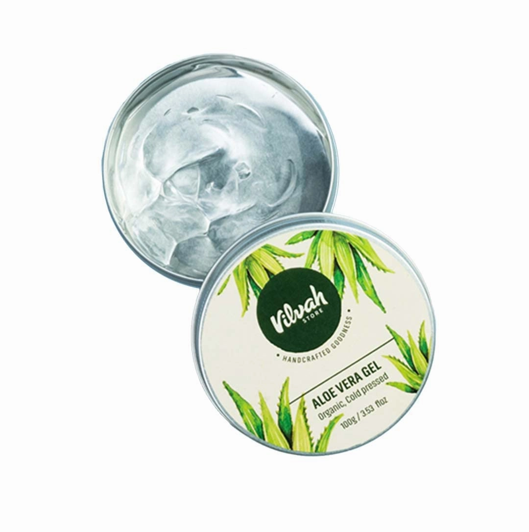 Aloe Vera Gel | With Pure Natural Aloe Vera | For Face Styling Gel for Hair, Skin Moisturizer | Hydrates and Soothes | With Vitamin E and No Paraben | 100G (Pack of 1)