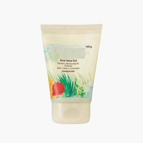 Aloe Vera Gel Enriched With Rose & Cucumber For Face & Skin | Pure & Natural Face Gel Helps in Healing of Skin (100 Gram)