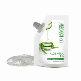 Aloe Vera Gel: With Organic Glycerine | Moisturizer for Women and Men | Aloe Vera Gel for Face and Hair | 100% Certified Organic | Sulphate & Paraben-free 100gm