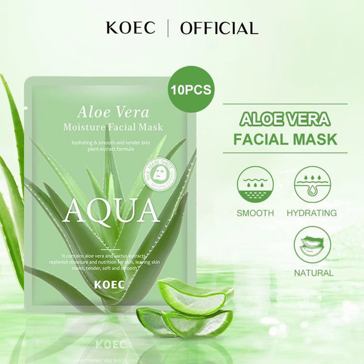 Aloe Vera Moisturizing Sleeping Mask Deep Hydrating Gel Mask to Shrink Pores Soothe Skin Improve Firmness Cooling Overnight Facial Treatment Green One Size