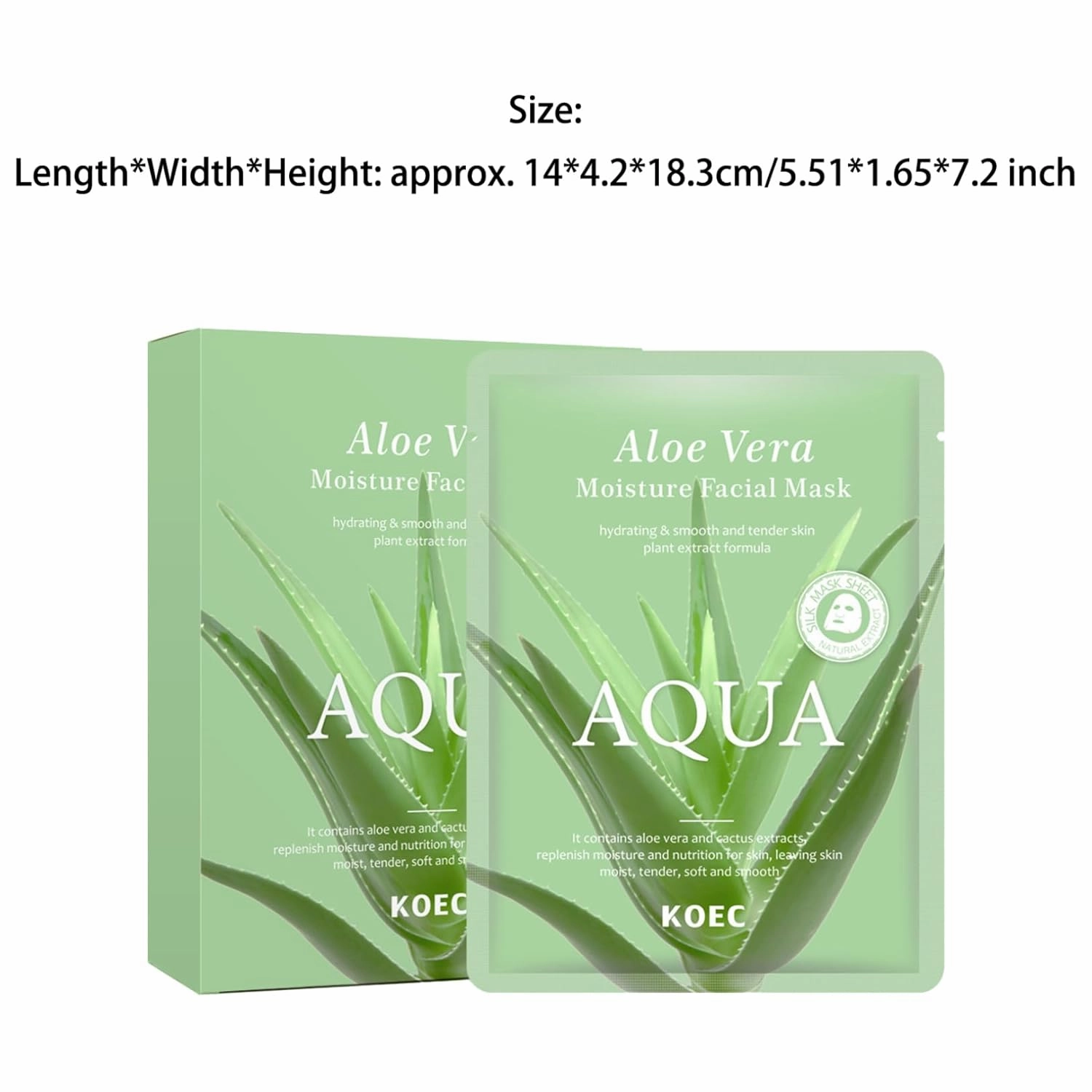 Aloe Vera Moisturizing Sleeping Mask Deep Hydrating Gel Mask to Shrink Pores Soothe Skin Improve Firmness Cooling Overnight Facial Treatment Green One Size