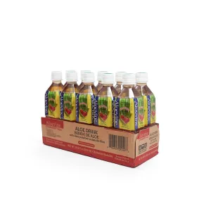 Aloevine Aloe Vera Drink (Strawberry, 16.9 oz 10 Pack)