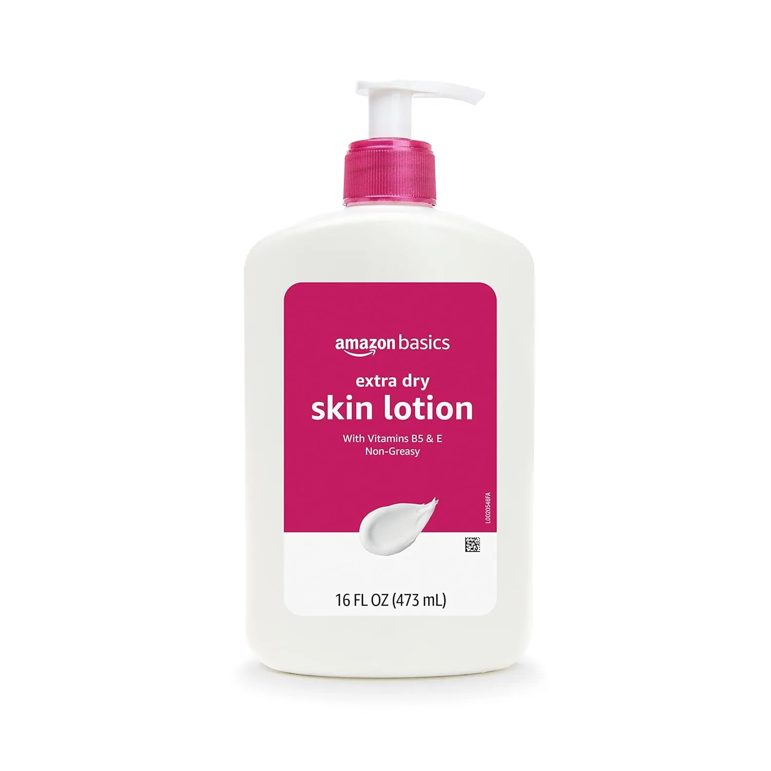 Amazon Basics Body Lotion for Extra-Dry Skin with Vitamins B5 & E, Clean Scent, 16 fl oz, Pack of 4 (Previously Solimo)