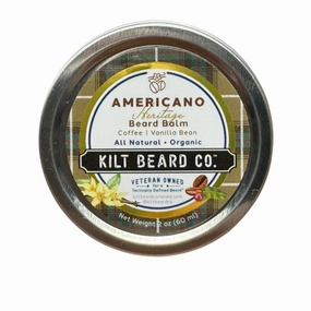 Americano- Heritage Beard Balm 2oz (Coffee and Vanilla) Organic, Style, Soften, Tame, and Hydrate