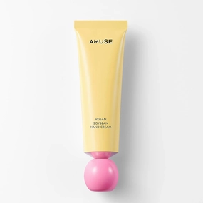 Amuse Seoul Vegan Soybean Hand Cream with Shea Butter Panthenol Ceramide for Dry Hands l Quick Absorption with Ultra Moisture and Hydration 3 Types of Soybean creams (ENERGY)