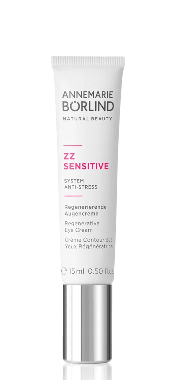 ANNEMARIE BÖRLIND – ZZ SENSITIVE Regenerative Eye Cream – With Vitamin C   E and Meadowfoam Extract to Strengthen the Natural Skin Barrier and Soothe Stressed Skin – Step 5 of 5-0.5 Oz