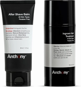 Anthony Ingrown Hair Treatment, 3 Fl Oz, and Anthony Aftershave Balm, 3 Fl Oz