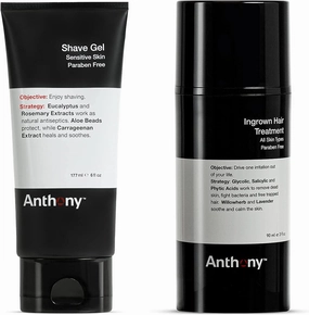 Anthony Ingrown Hair Treatment and Shave Gel - 3 oz and 6 oz