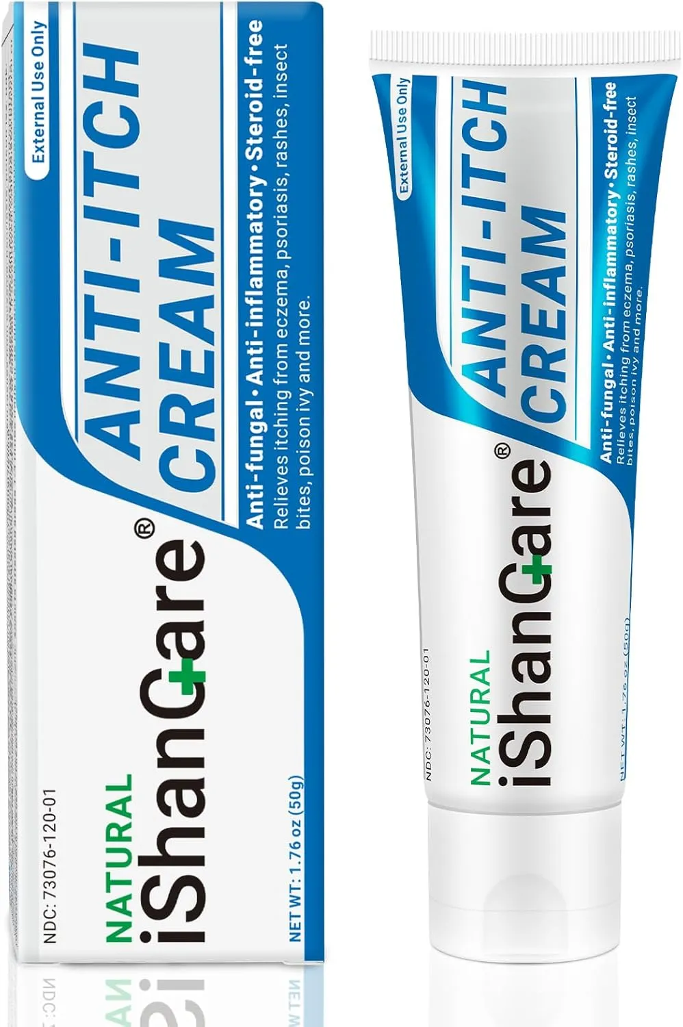 Anti Itch Soothing Cream Extra Strength Skin Itch Relief Ointment, for Full Body Itching Caused by Seasonal Changes, Dermatitis, Eczema, Rash, Psoriasis, Hives, Bites, Poison Ivy, 1.76 oz