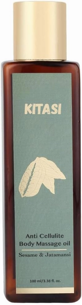 Anti-Cellulite Body Oil, Natural Sesame & Jatamasi Blend, 3.38 fl oz, Chemical-Free